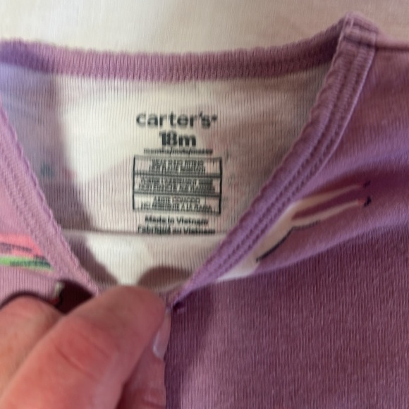 Carter's - Lavender Unicorn Pajama Set - Picture 3 of 5